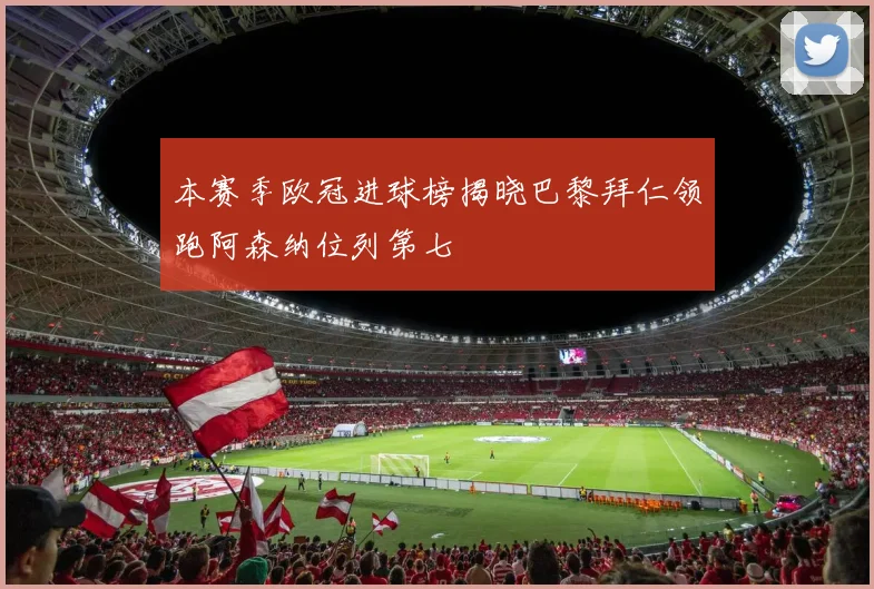 本赛季欧冠进球榜揭晓巴黎拜仁领跑阿森纳位列第七